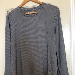 Save Khaki fine stripe long sleeve tee in M